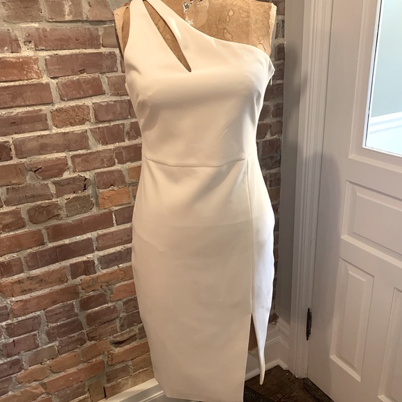 packard one shoulder dress Red Packard Dress by LIKELY